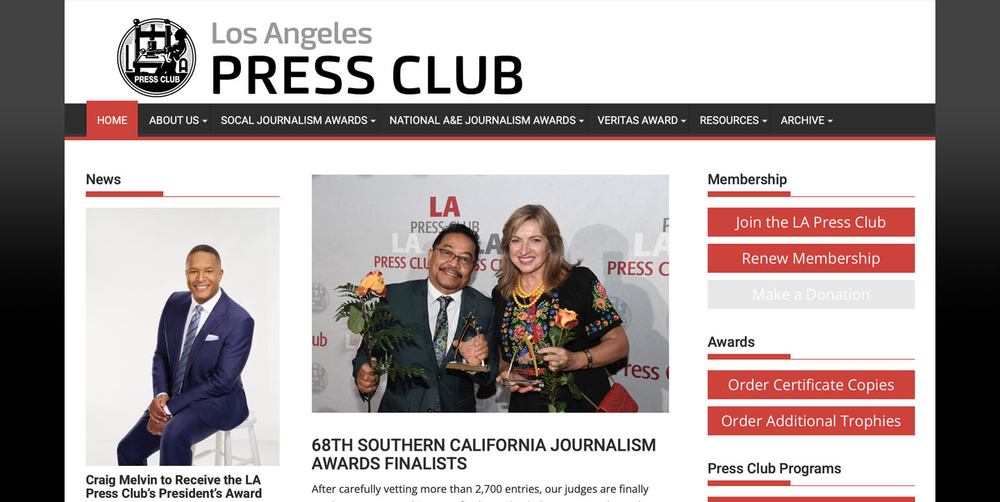 The Golden Globe Foundation congratulates members Lena Basse, Janet R. Nepales, Ruben V. Nepales and Kirpi Uimonen on their nominations for the 68th Southern California Journalism Awards presented by the Los Angeles Press Club.
